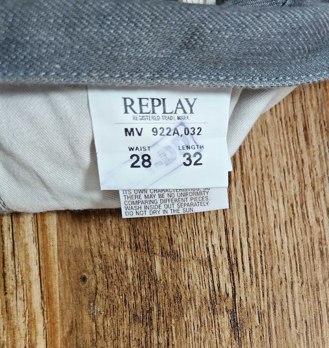 Replay Оригинални мъжки дънки размер  W28 L32