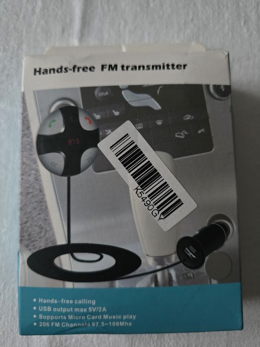Modulator FM MP3 auto cu BT, microSD, microfon, încărcător USB, handsfree
