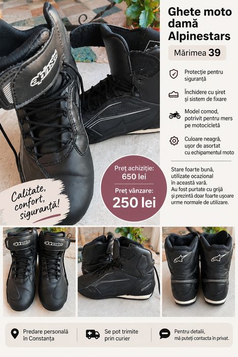 Ghete moto damă Alpinestars