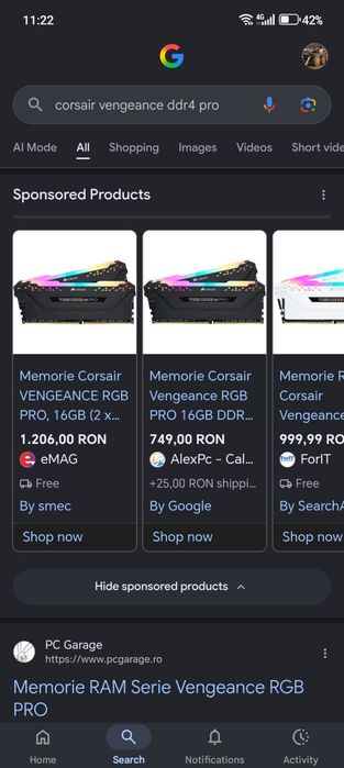 Corsair vengenance pro DDR4