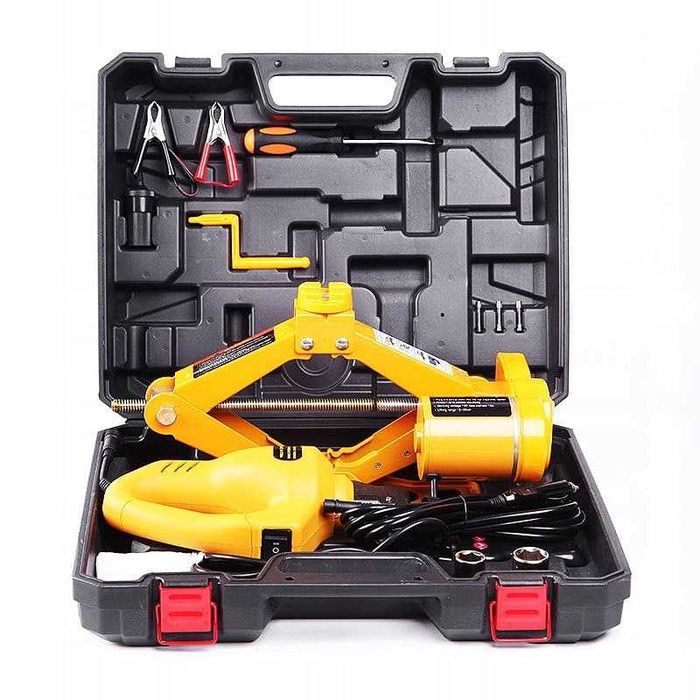 НЕМСКИ Електрически Крик и Гайковерт 2в1 – 12V Комплект + ЛЕД ФЕНЕР
