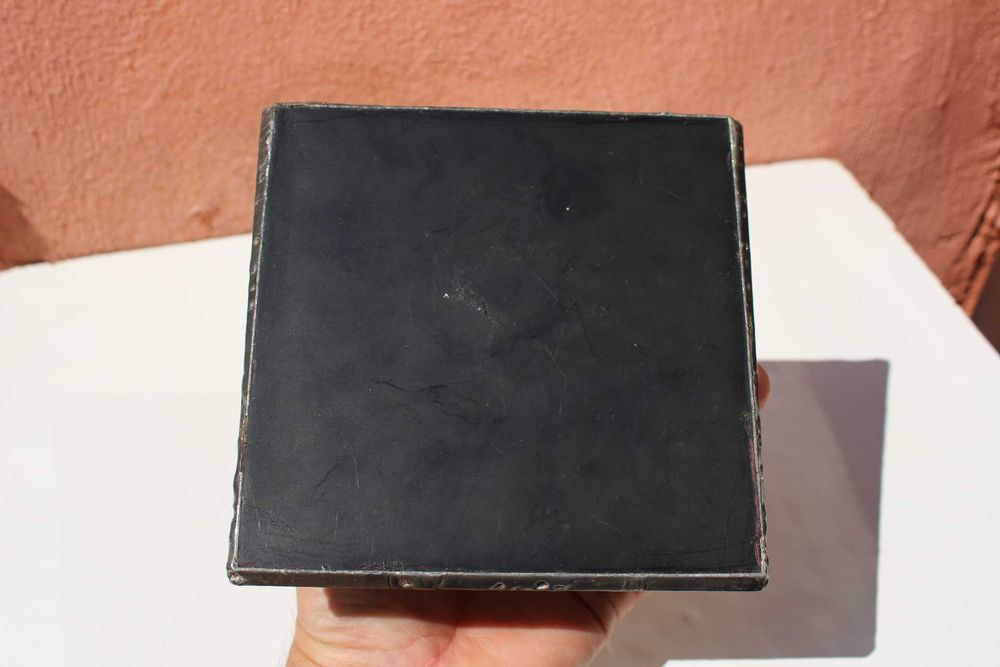 Cutie bijuterii inceput secol 20 VITRALIU si oglinda, Anglia