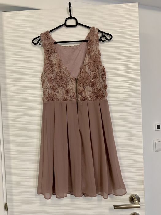 Rochie zi/seara/botez/ocazie TFNC London, rose, mar. XS