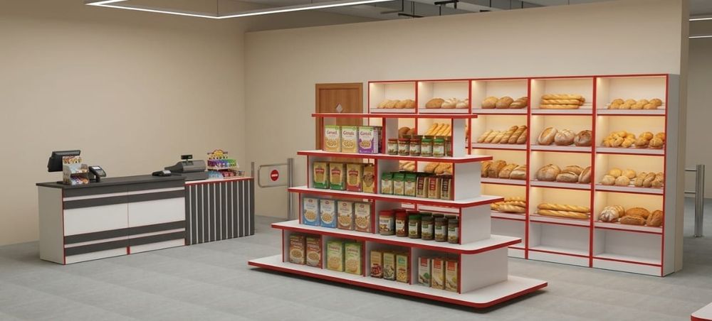 Полки и витрины для магазина