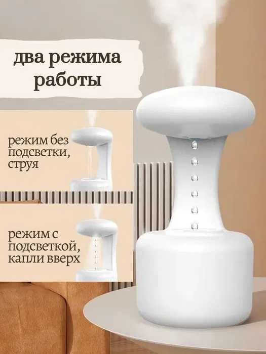 Увлажнитель и аромадиффузор с часами — 3 в 1