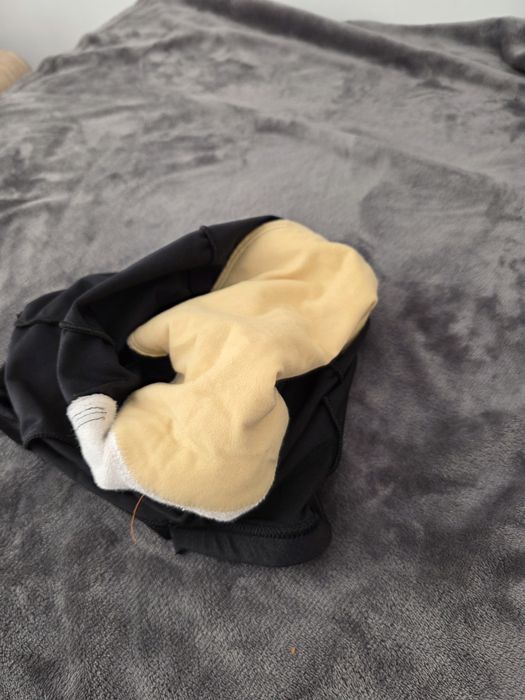 Pantaloni scurți ciclism cu bazon / căptușeală protecție, negri