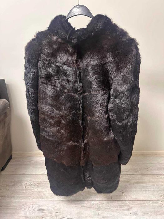 Палто естествен косъм