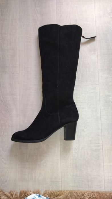 Сапоги замш новые