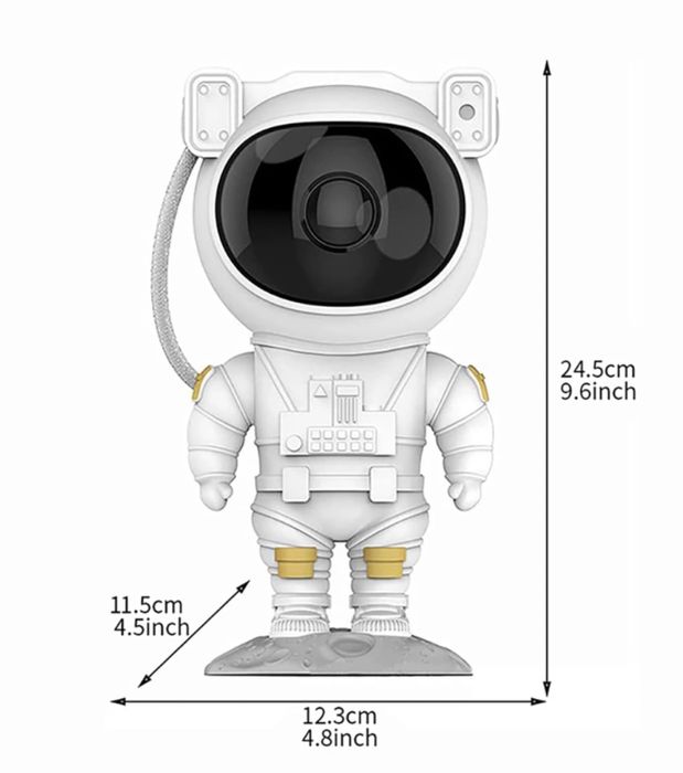 Детска нощна лампа проектор Астронавт Gala Star Projector Звездно небе
