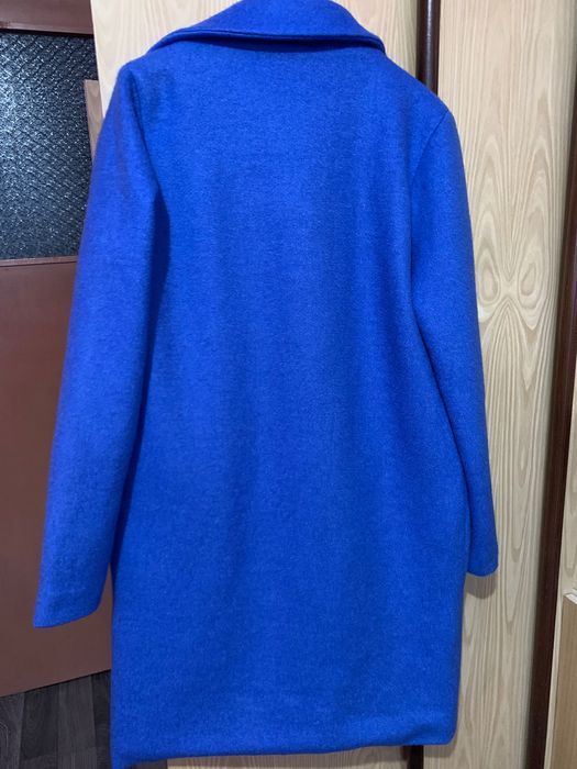 Дамско палто в син цвят