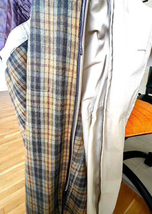 Pardesiu Steilmann, bărbătesc, culoare crem, cu căptușeală