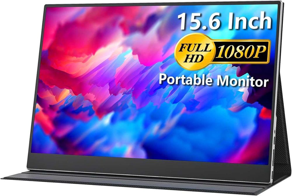 Cocopar 15.6 FHD преносим монитор USB-C HDMI с калъф