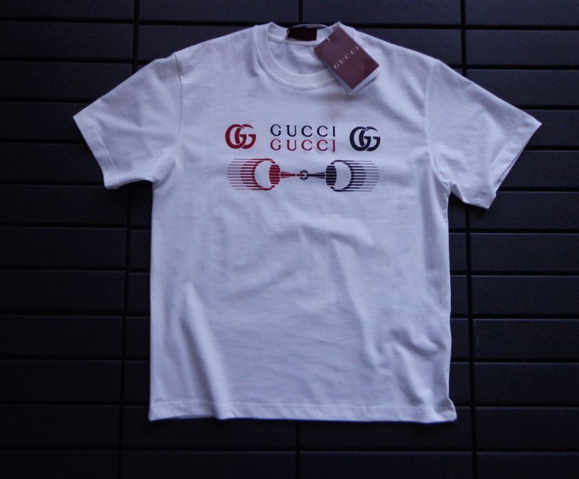 Мъжка тениска Gucci Motocross Logo T shirt