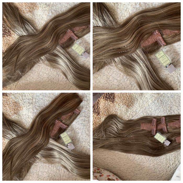 Волосы на заколках