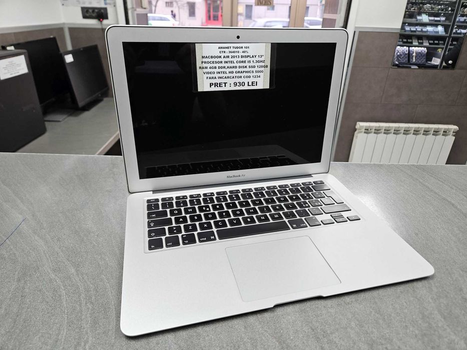 Macbook Air 2013 Core i5 Ram 4Gb Ssd 128Gb