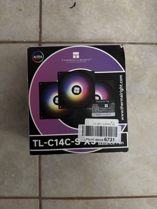 Pachet 3 buc-Ventilator Cooler carcasa PC ARGB PWM Thermalright