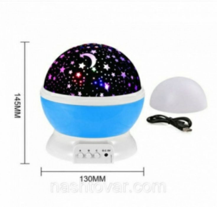 Ночник детский светильник меняет цвета,мигает,вращается