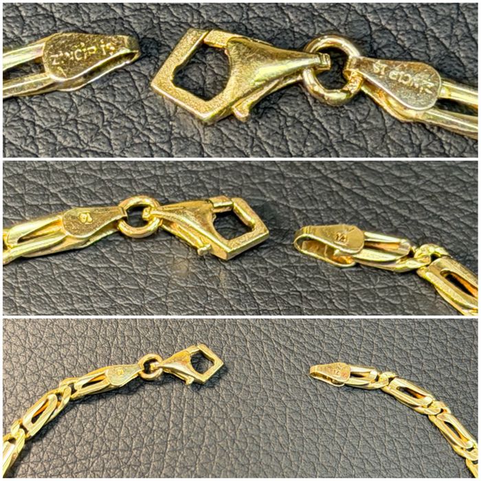 Златен Ланец ЧИСТО НОВ синджир  златно ланче 14 к 585 gold zlato lanec