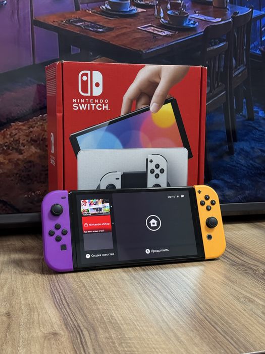 Не прошитая Nintendo Switch Oled Kaspi 0-0-12, Red