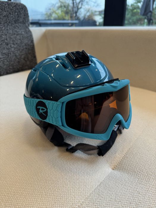 Каска и маска дете със стойка за GO Pro