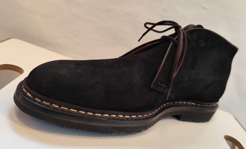 Ghete lace up 43.5 44 de lux HESCHUNG lucrate manual piele superioara