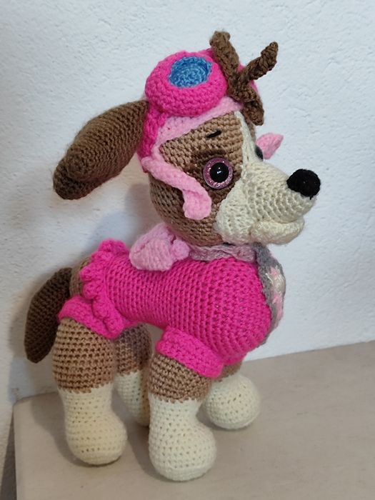 Плетена играчка - Пес патрул Скай