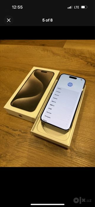 iPhone 15 pro natural titanium