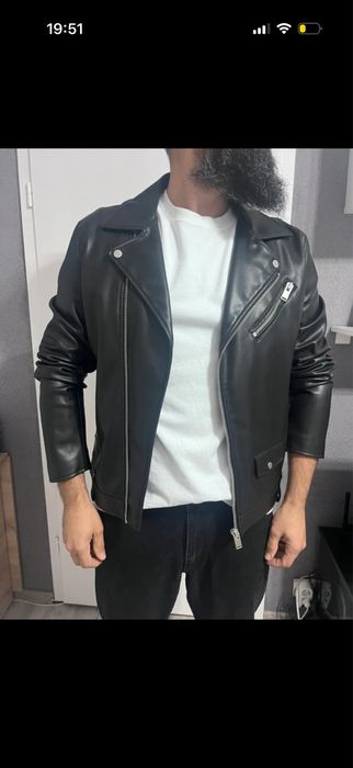 Geaca  de piele zara XL