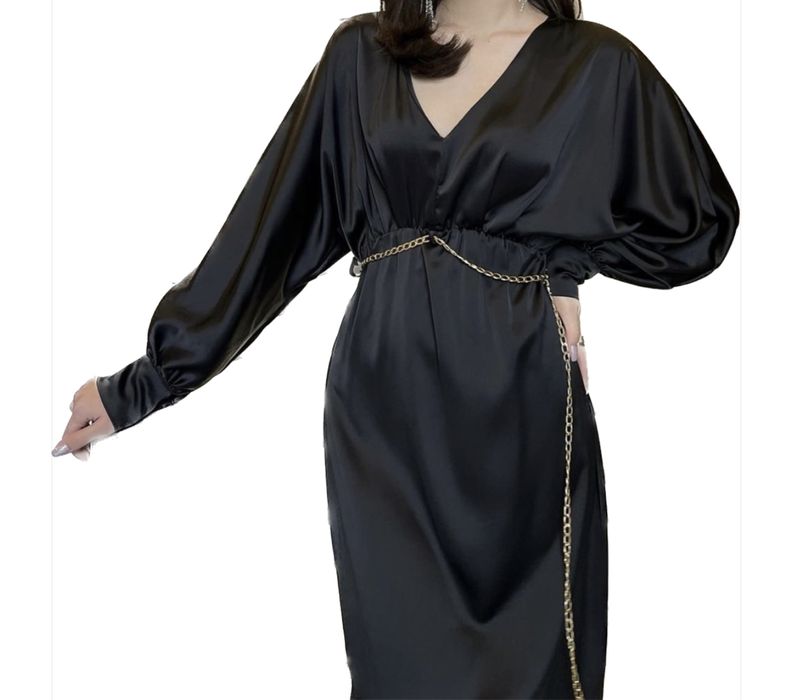 элегантное черное платье