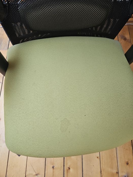 Scaun rotativ birou, verde cu negru