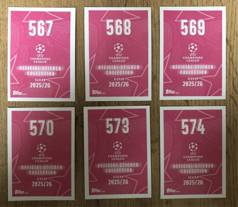 Energy Стикери Topps Шампионска Лига Champions League 2025/26