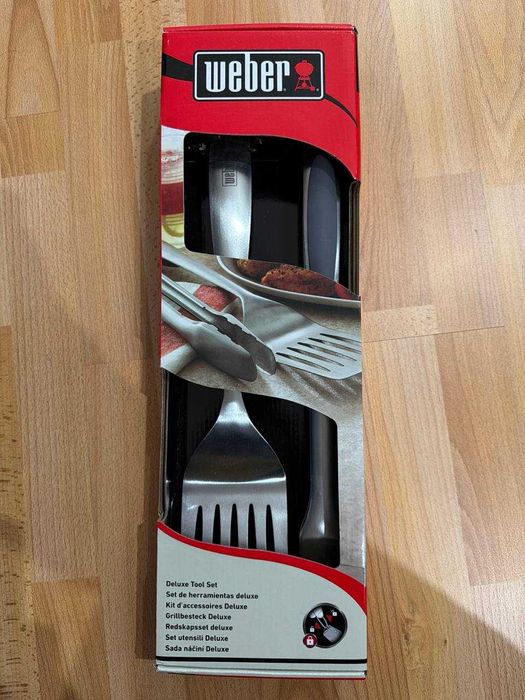 Weber Stainless Steel 2-Piece Barbecue Tool Set! Новый в коробке!