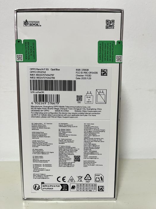 Vând telefon Oppo Reno 14 5G