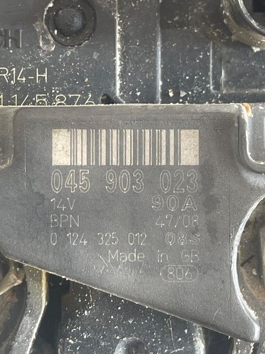 Alternator Volkswagen Polo 9N_ 2001 - 2012 1.4Tdi 045903023