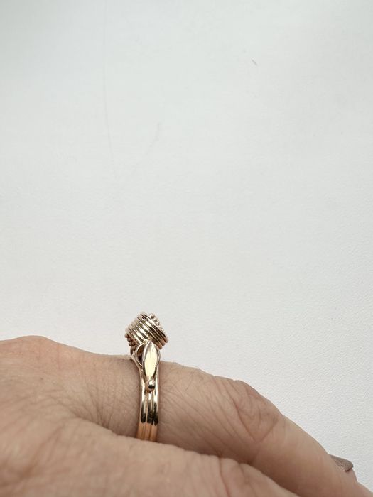 Золотое кольцо поцелуй, советского качества очень стильное