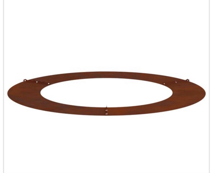 Inel  plat pentru copac, maro  / 90 cm, oțel rezistent la intemperii VidaXL