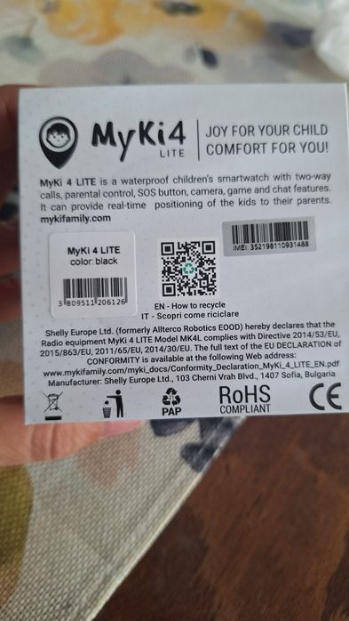 Часовник  Myki4 lite