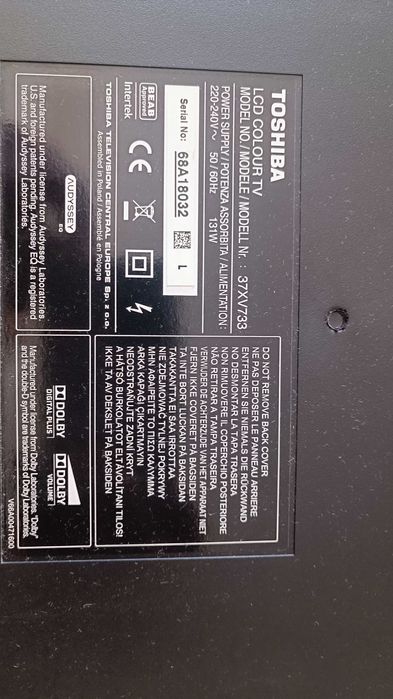 Телевизор Toshiba 37" FHD 37XV733