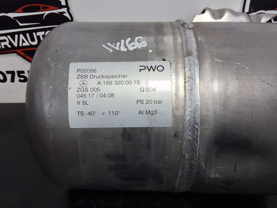 rezervor presiune/butelie perna aer mercedes-benz ml (2011->) [w166] 3