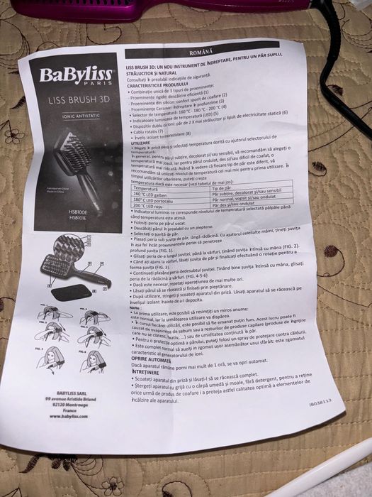 Perie de indreptat parul Babyliss