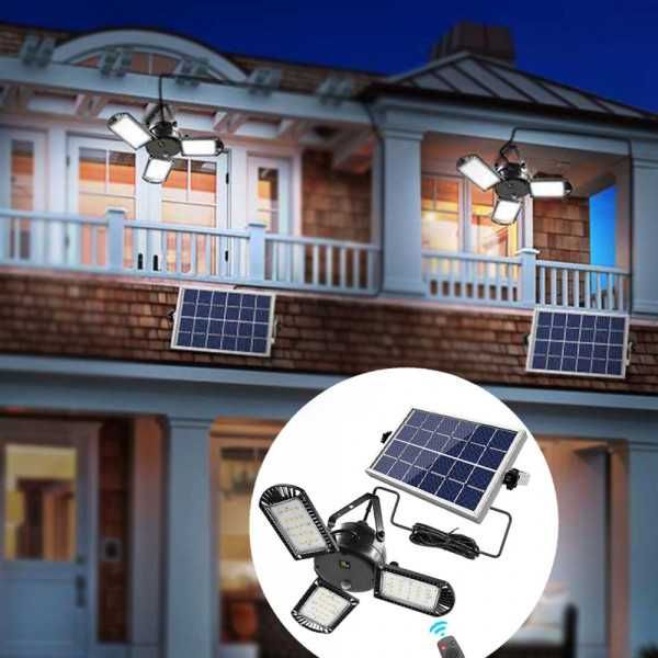 Слънчева соларна LED лампа за къмпинг и домакинство