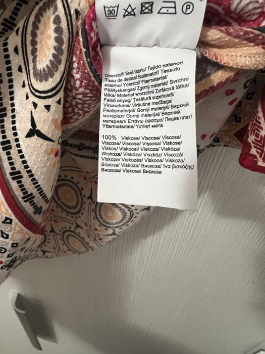 Bluză damă Comma, model boho/patchwork, mărime M
