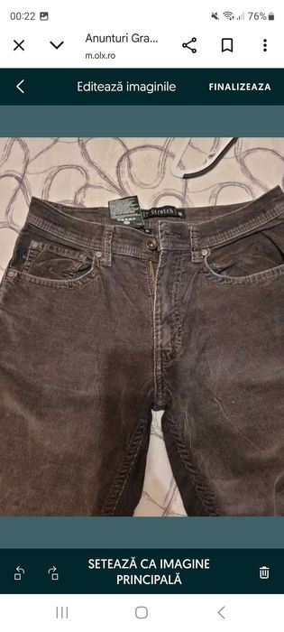 Pantaloni Casuals, catifea C&A, marimea 33/32