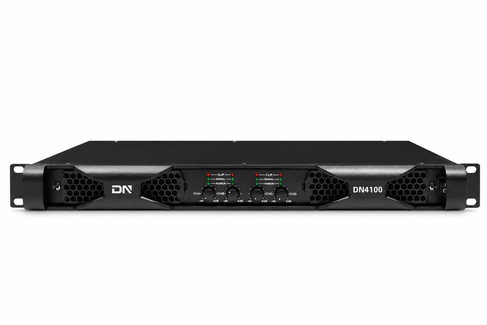 Profesional Amplificator DN-4100 4 canale (4 x 1500W 4 Ω, 4 x 1000 W 8 Ω) clasa D 1U - NOU