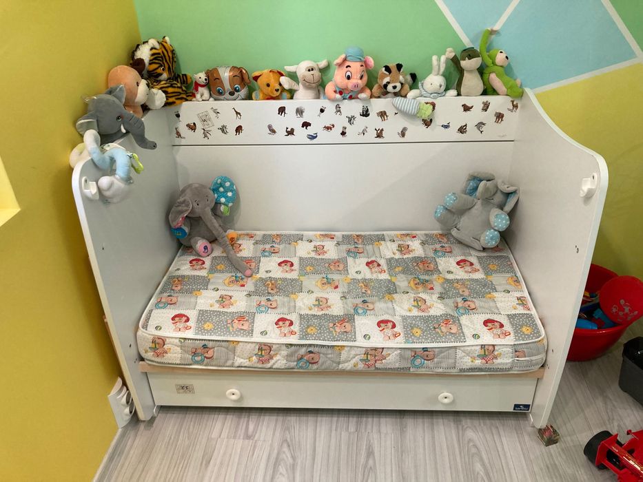 Дървено легло Lorelli Dream New 60/120 бяло