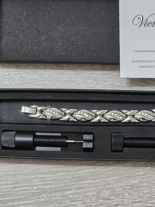 Brățară Magnetică pentru Femei Vicmag – Oțel Titan, 3500 Gauss