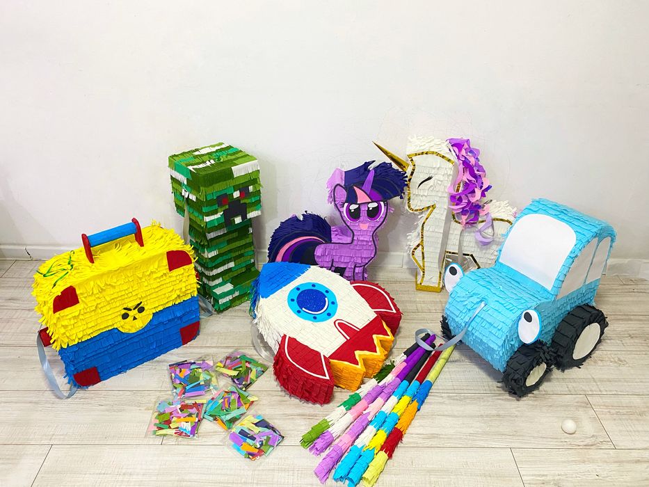 Пиньята синий трактор, ракета, хотвелс