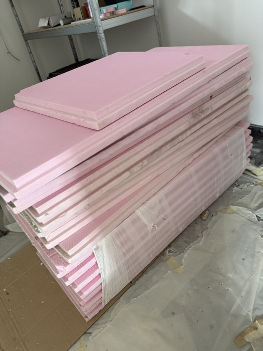 Polistiren extrudat roz 125cmx 60cm x5cm