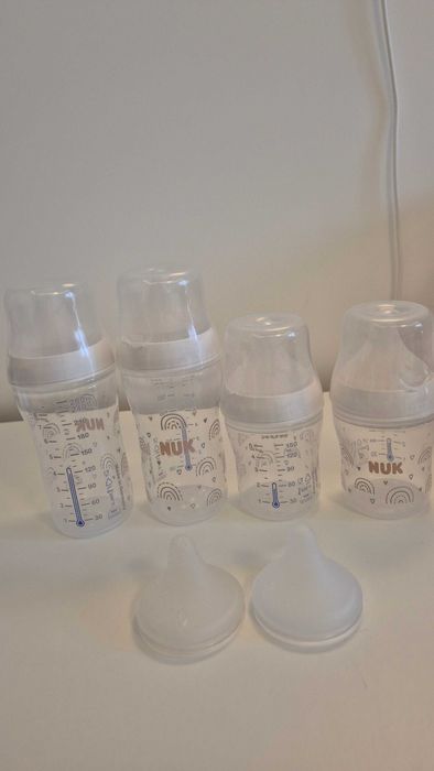 Сет шишета 8 части Nuk Perfect Match - Temperature Control, дъга