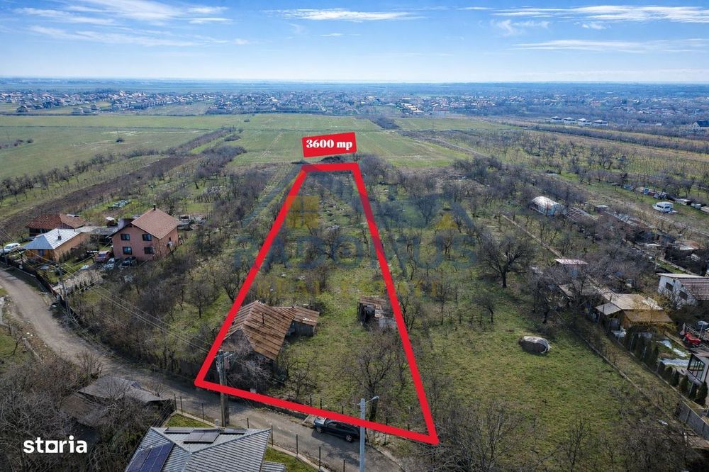 Teren Paulesti - 3600 mp - Utilitati Disponibile - Deschidere 24 m